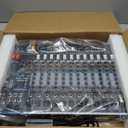 12 Channel Audio Interfacer Sound Board Mixer DJ Mixer 16-Bit DSP Effect USB Audio Mixer +48V Phantom Power Bluetooth Mixer for Karaoke Studio Streaming Recording,Live Streaming