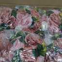 Hotop 24 Pcs Artificial Rose Flower Balls for Centerpieces, Silk Roses Kissing Balls Romantic Faux Floral Arrangements for Engagement Wedding Home Decor (Dusty Pink,Pink,White)
