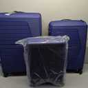 GinzaTravel Luggage 3 Piece Set Suitcase Spinner Hardshell Lightweight TSA Lock,Expandable Luggage Sets with PP Material (Navy Blue), OD-PP-7015