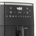 Amazon Basics 4.4-Quart Air Fryer with Easy View Window, 8 Preset Menus, 1400W, Black, 4 QT