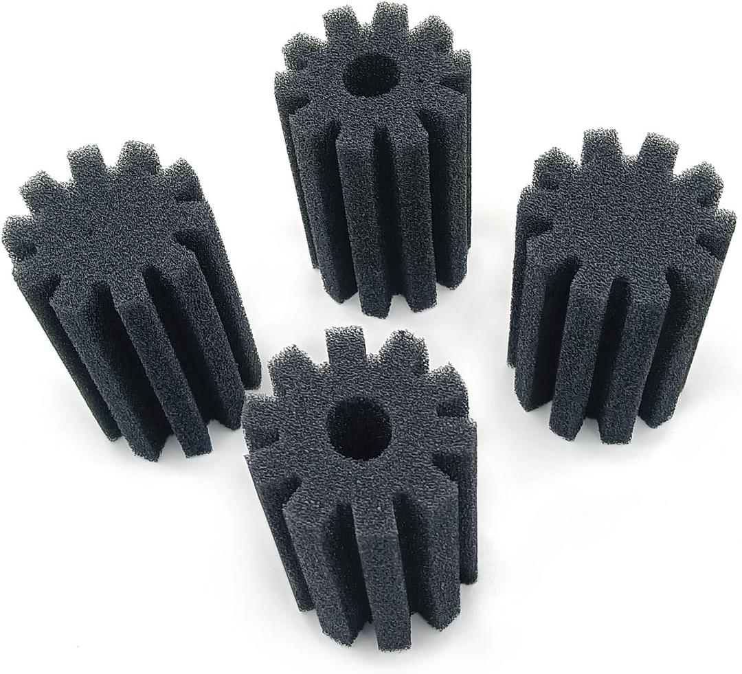 2 x Aquarium Sponge Filter Replacement Sponges (4-Pack) for Small(5-20 Gallon)