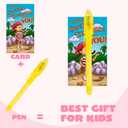 JOYIN 28Pcs Valentines Day Invisible Ink Pens with Cards, Stationery Gift Set for Kids with Light for Classroom Exchange Gift, Classroom Prizes, Party Favors