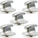 WP7737P245-60 Cooktop Knobs Replacement Parts for Jennair Gas Stove Knob Surface Burner Knob Jenn-Air JEC8430ADB JEC8536ADB JEC8430ADS 36 Inch Cook Top Oven Range 74007918 Assembly Knobs 5 Pcs