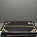 Framed 3D Textured Black and White Abstract Wall Art for Living Room, Large 3 Piece Boho Modern Artworks, Minimalist Brown Geometric Sandstone Prints for Entryway Hallway Office Wall Decor, 24x36 In