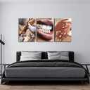 3pcs Trendy Black Woman Canvas Wall Art Fashion Black Girl Wall Decor Pictures African American Woman Posters Prints for Home Living Room Bedroom Bathroom Decoration Ready To Hang