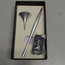 Metal Gravity Spinner Pen  Crafted with Japanese Precision, Anodized for a Sleek Metallic Finish  Relieves Stress & Sparks Creativity  Elegant Gift for Professionals and Graduates (Silver)