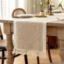 Table Runners 119 Inches,Waterproof Boho Table Runner with Tassel Fringe,Table Runner for Party Coffee Table