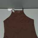 Beyond Yoga Criss-Cross Cami, Size Medium, Brown