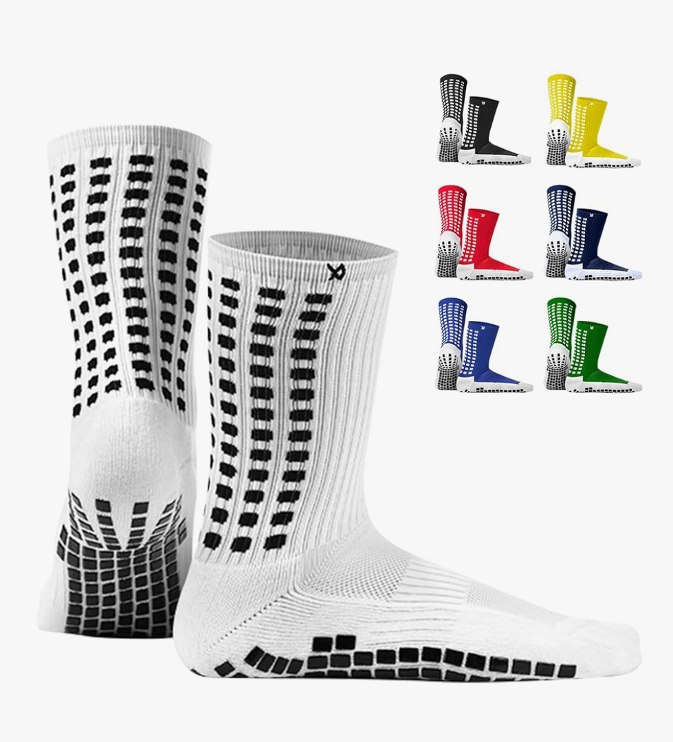 Lux Dual Grip Socks - Soccer Grip Socks for Men and Women. GripArray Performance & Comfort