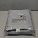 ChrisDowa 100% Blackout Curtains for Bedroom with Black Liner, 2 Thick Layers Total Blackout Thermal Insulated Grommet Long Window Curtains 2 Panels Set (Light Grey, 52 x 95 Inch)