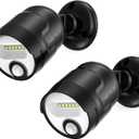 Rechargeable Battery Operated Motion Sensor Light, 4000mAh Battery Powered Spotlight 600 Lumen Outdoor IP65 Waterproof for Porch, Yard, Wall, Garden