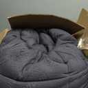 Niagara Sleep Solution Ultra Soft King Size Mattress Topper - Viscose Made from Bamboo Pillow Top Mattress Pad for Back Pain Relief - Naturally Cooling for Hot Sleepers, Dark Gray