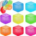 DIYDEC 8 Pcs Stress Cubes Fidget Toys 8 Colors Stress Balls for Kids Adults Teens Stress Relief Squishy Squeeze Balls for Party Favors Classroom Prizes