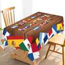 Hafangry Hispanic Heritage Month Decorations Tablecloth 21 Spanish Speaking Countries Flags Decor Kitchen Dining Room Home Decor (Retro)