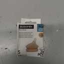 Suavinex Zero.Zero Slow Flow Asymmetrical Silicone Nipple, 2 Pack (0m+), Medium Tone, Slow Flow