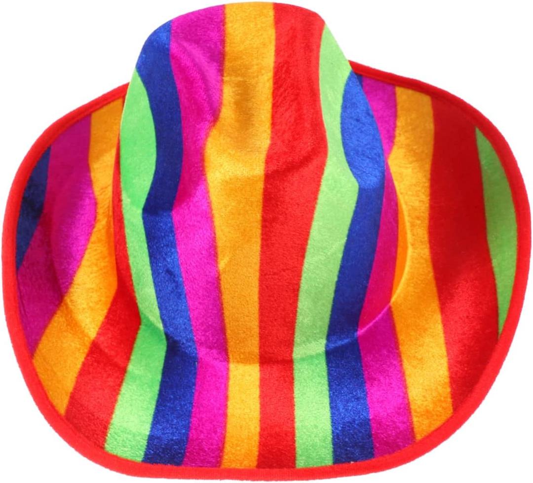 Vaguelly Art Clown Hat Accessory Stage Performance Cap for Adults Boys and Girls