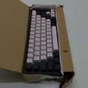 65% Wired Gaming Keyboard, LED Backlit, Ultra-Compact Anti-Ghosting No-Conflict 68 Keys Membrane Gaming Wired Keyboard for PC Laptop Windows Gamer(Pink-Black)