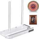 CHEPULA Heavy Acrylic Display Stand, Tabletop Art Display Clear Easel Stand for Books, Plates, Pictures, Frames