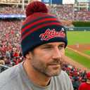 Vintage Classic Skull Cap 3D Embroidery Beanie Cuffed Winter Hat Knit with Touch Screen Gloves Gifts for Fans