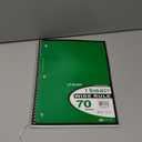 Top Flight Spiral Notebook, 1 Subject, 70 Wide Ruled Sheets, Green