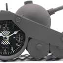 Army Tank Desk Clock for Men - Military Veteran Gifts, Silent Non-Ticking Metal Tank Sculpture, Man Cave Office Desk Decor Handcrafted 8.65.1 Inches