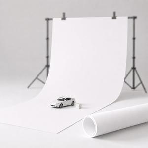 2Pack White PVC Backdrop 114 x 46 inch Seamless Photo Background Board