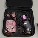 Professional Nail Drill Machine, Lavinda 35000RPM Electric Nail File for Acrylic Gel Nails, Cordless Portable Nail Drill Kit with Coreless Motor, Manicure Pedicure Shape Tools (Diamond, Pink)