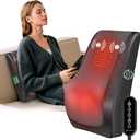 Snailax Shiatsu Back Massager with Heat, Cordless 4D Neck Massage Pillow