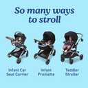 Graco Modes Nest Travel System, 3-in1 Modular Carseat Stroller Combo, Adjustable Slide2Me Infant Car Seat Carrier to Toddler Stroller, Includes the SnugRide DLX Infant Car Seat, Sullivan, Manufactured Date 04/16/2026