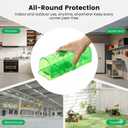 Humane Mouse Trap Indoor for Home, Live Catch and Release Rat Trap with Ventilated Chamber, 2 Pack Reusable No Kill Mice Trap Outdoor, Color: Green