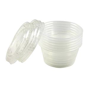 Items 4U! disposable Dressing/Sauce/Jello shot container cups, Clear Plastic, 2 oz, 24 Count & BIC Pan 2Pack