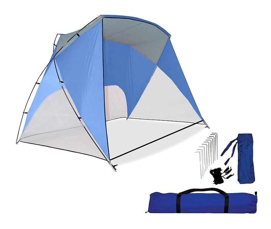 Canopy Sport Shelter, Blue, Camping Outside, UV SPF 50 +, 8.8 X 5.9 FT