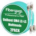 OM4 LC to LC Fiber Patch Cable Multimode 2M(7ft), 2Pack