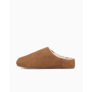 Heath Genuine Suede Cozy Mens Slippers – Faux Fur Clog House Shoes with Memory Foam, Indoor Outdoor Slippers for Men, Size 6