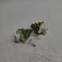 Brightown Ceramic Christmas Tree Night Light - 2 Pack 6" Christmas Decorative Ceramic Tree with ON/Off Switch, Vintage Christmas Night Light for Bedroom Bathroom Porch Holiday Decor (Green)