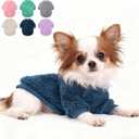 Dog Sweater for Small Dogs Girl Boy, Winter Fleece Teacup Dog Sweaters, Cute Puppy Clothes Warm Soft Pet Outfit Apparel (Nave Blue, X-Small)