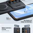 JAME for Samsung Galaxy S26 Case, Ring Holder Stand Kickstand, Slide Camera Cover with Screen Protector, Dual-Layer Shockproof Protective, Magnetic Accessory Friendly Galaxy S26 Phone Case, Black