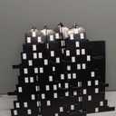 2 Pieces City Skyscraper Cupcake Stand 3 Tier Cake Party Supplies Building Cupcake Stand for Birthday Table Decor