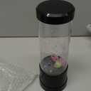 Jellyfish Lamp,7 Color Changing Aquarium Light,USB/Battery Bubble Jellyfish Night Light,Desk Mood Lamp for Home Bedroom Room Office,Tower Jelly Fish Light Lamp Present Decor for Kids Girls Adults Boys (Black)