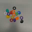 Vibit 16 Pack Colorful Plastic Key Cap Tags and Identifier Covers for Standard Flat House Keys, 2 Styles