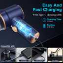 KMM Handheld Car Vacuum Cleaner, 9000Pa Vacuum Cleaner and Air Duster, 120W High Power Hand Held Vacuum with LED Light and Multi-Nozzles for Car, Home, Office, Pet