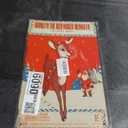 QISPIOD Rudolph The Red Nosed Reindeer Sign,Christmas Decoration Retro Metal Tin Sign Wall Hanging Decor Plaque for Coffee Shop Home Garage Sign Collection 8x12inch