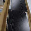 RoyalCraft Farmhouse TV Stand with Sliding Barn Door for TVs up to 65+ Inch, 34" Tall Entertainment Center, Wood Media Console Storage Cabinet for Bedroom, Living Room, Black