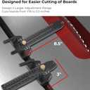 Thin Rip Jig Table Saw Jig Guide, Upgraded Making Repetitive Narrow Strip Cuts, Woodworking Tools Fast Thin Ripping Guide, Fits for 3/4" T Slot, 3/4" U Slot, 3/8" T Slot, for Band Saw Router Table