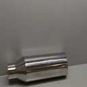 A-KARCK Exhaust Tip 4 Inch Inlet, Universal 4'' Inlet 7" Outlet 18" Long Stainless Steel Bolt On Exhaust Tailpipe Polished Muffler Tip for Truck