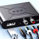 Bluetooth 5.3 Audio Receiver, Wireless Audio Receiver RCA Adapter for Stereo, USB Flash Drive/NFC One Key Connect/Car Speakers/Wireless Headphones Receiving Mode for Bluetooth Devices