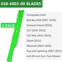 038-6003-00 Blades Fit for Bad Boy 60 inch Decks Maverick HD Outlaw xp Avenger ZT Elite CZT Zero Turn Mower(3 Pack)