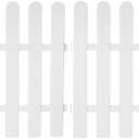Milisten White Garden Fence 2-Pack Plastic Decorative Lawn Edging Border for Flower Beds and Pathways Lightweight Easy Installation