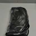 MAY TREE Clear Backpack for Stadium Events, 12x11x5 Inches Small Clear Backpack for Concert Festival Sports Outdoor - Black