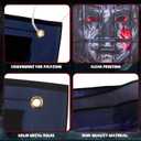 Chanaco Halloween Window Silhouette Decorations Scary Ghost Curtains Courtyard Decor Horror Garage Door Halloween Decoration